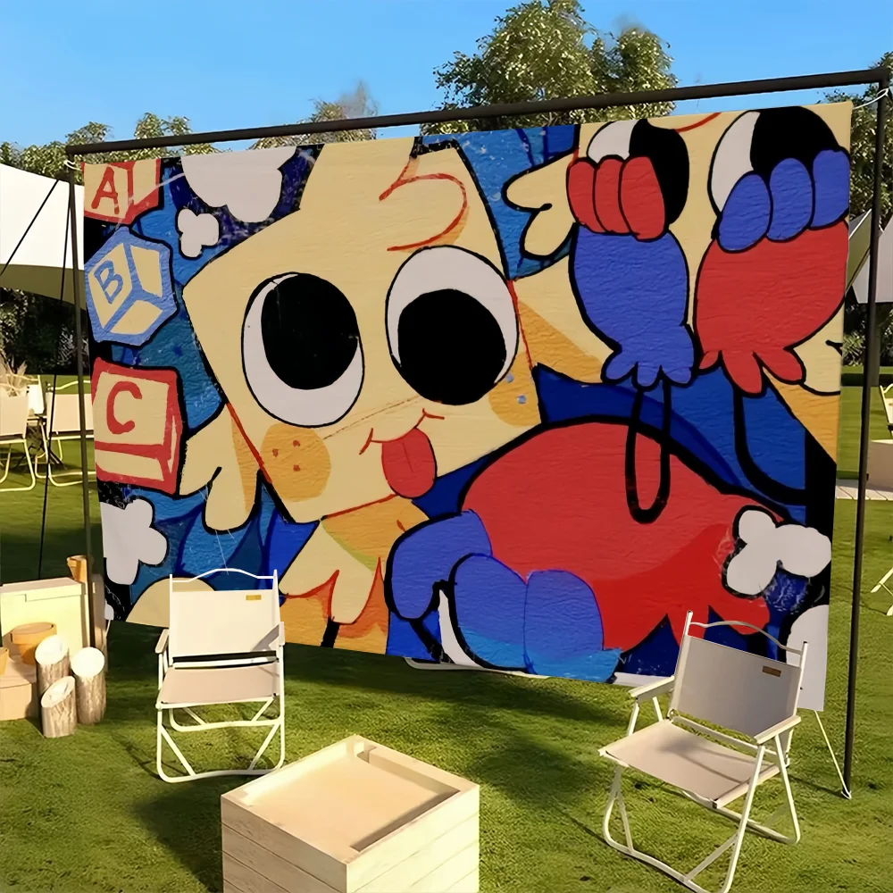 G-Goob D-Dandys cartoon W-world flag Decoration Outdoor Picnic Party Art Hanging Home Camping Party Banner
