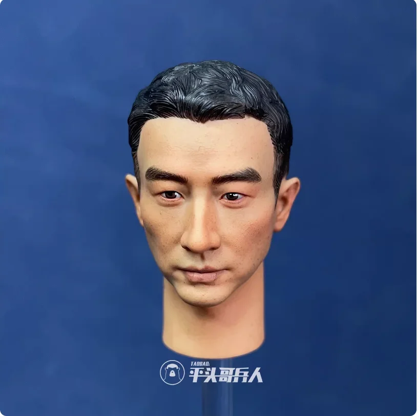 

1/6 Male Soldier Trendy Handsome Guy Head Carving Sculpture Model Accessories For 12'' Action Figure Body In Stock