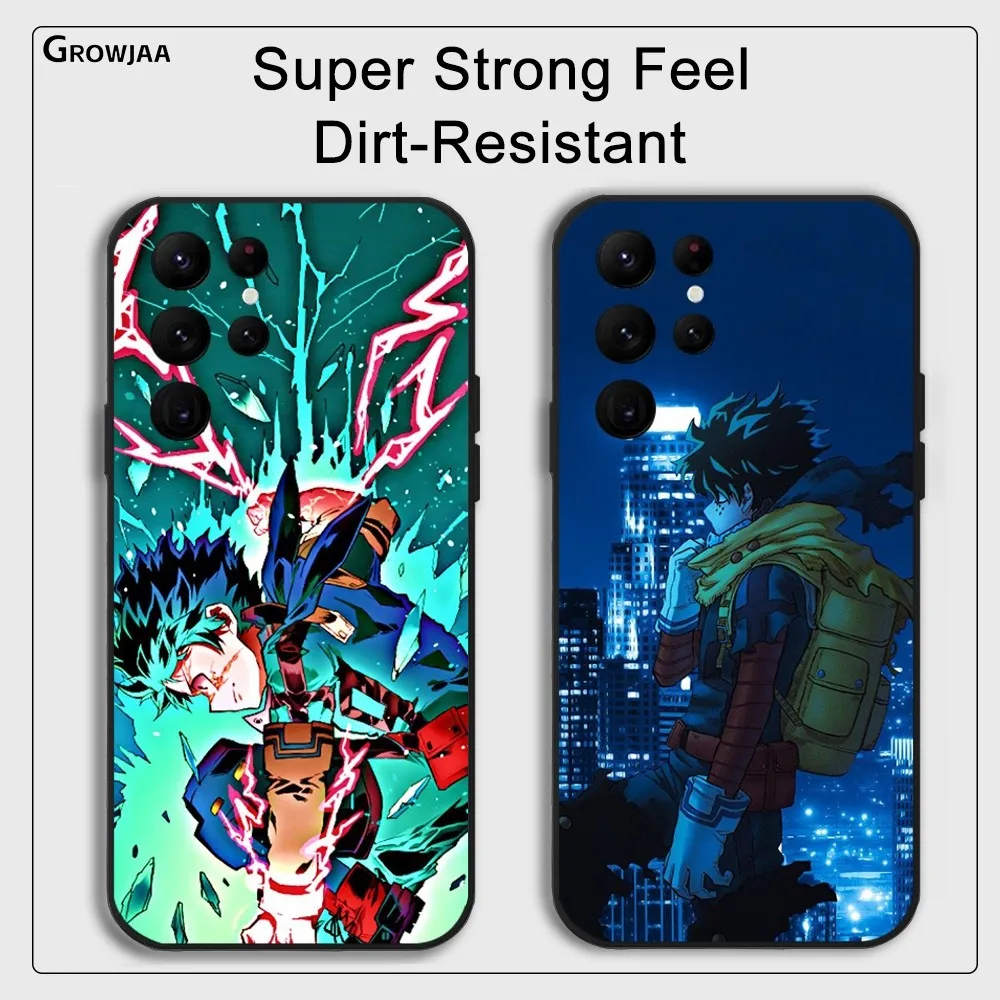 Deku M-My Hero A-Academia Phone Case for Samsung Galaxy S24 Ultra S22 S23 Ultra S21 S20 Protective Silicone Funda