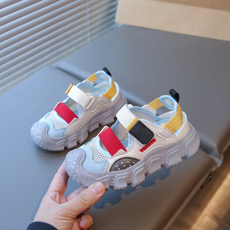 

Children Sports Sandals 2025 Summer New Girls Mesh Running Shoes Kids Fashion Versatile Princess Sports Shoes Wear-resistant