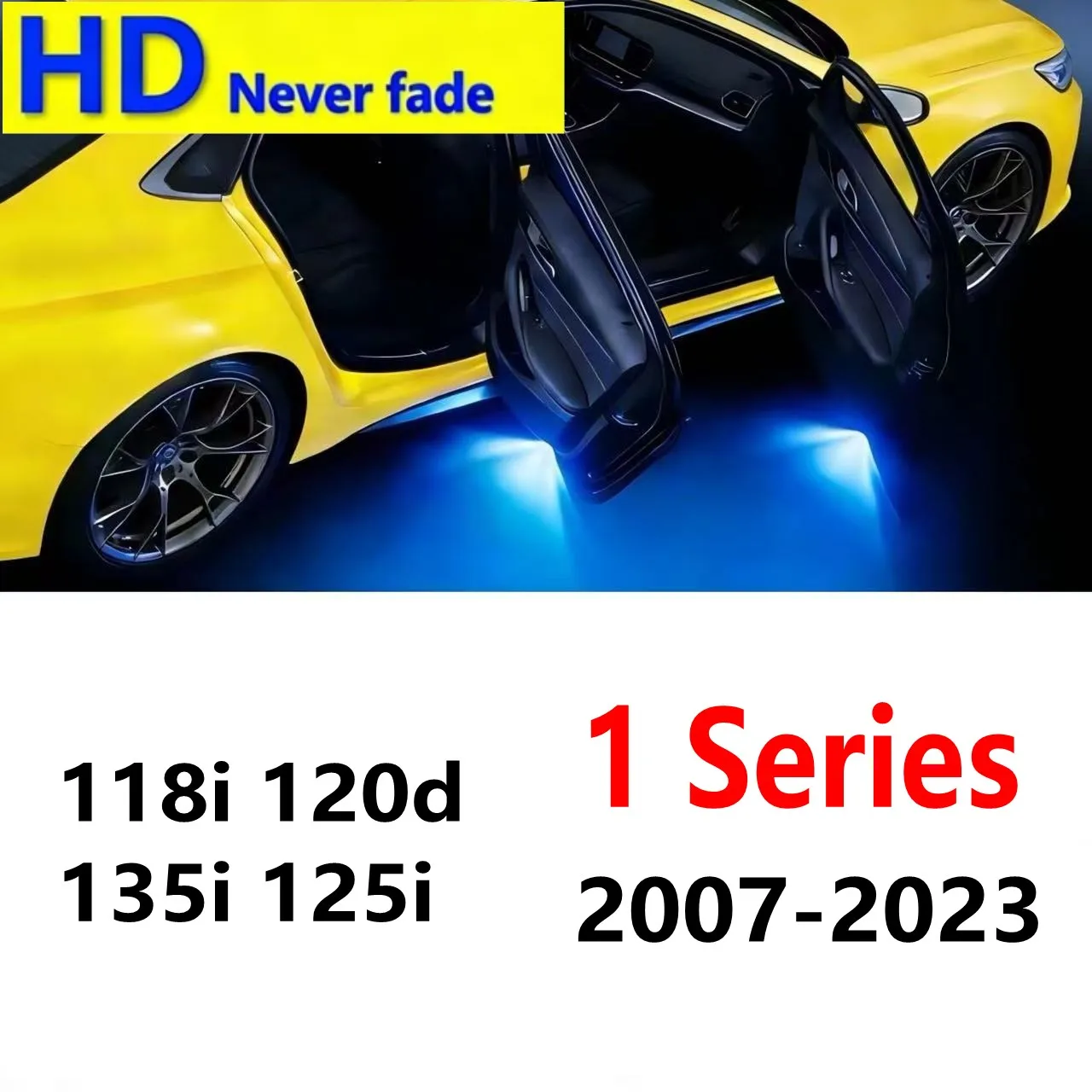 HD 2Pcs LED Car Door Projector Welcome Light For BMW 1 Series 118i 120d 135i 125i E87 F20 F40 2007-2023 2022 2021 2020 2018 2017