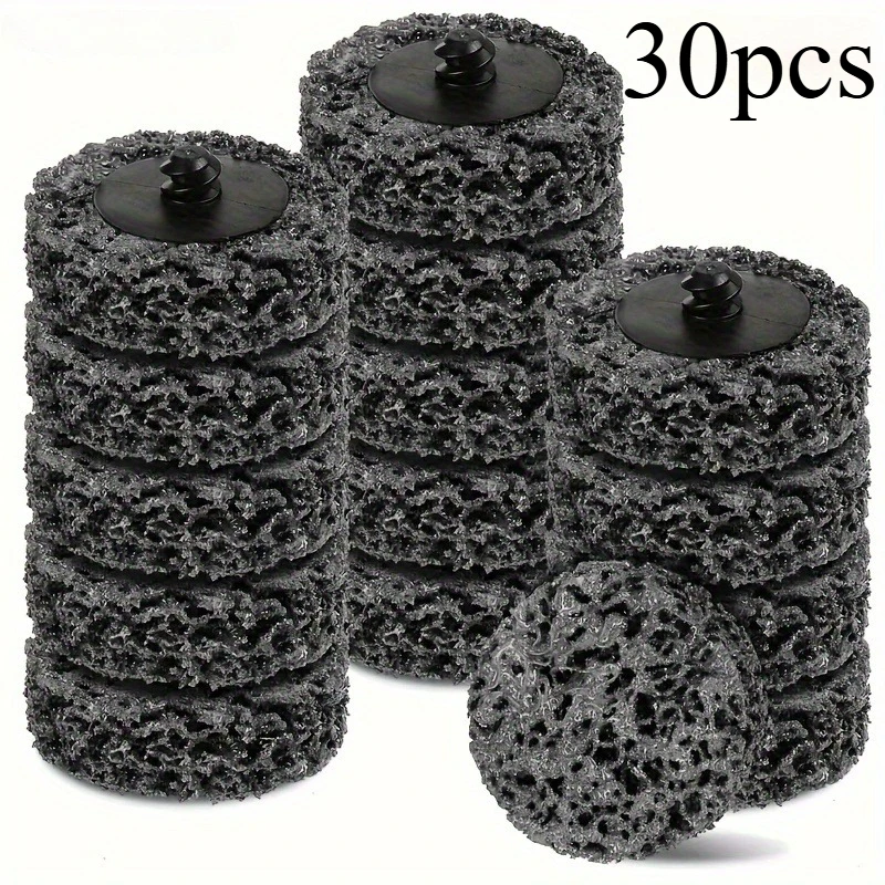 30pcs Quick Change Easy Strip Discs -High-Performance Paint Stripping Wizard - Durable Black Abrasive Wheel for Effortless Welds