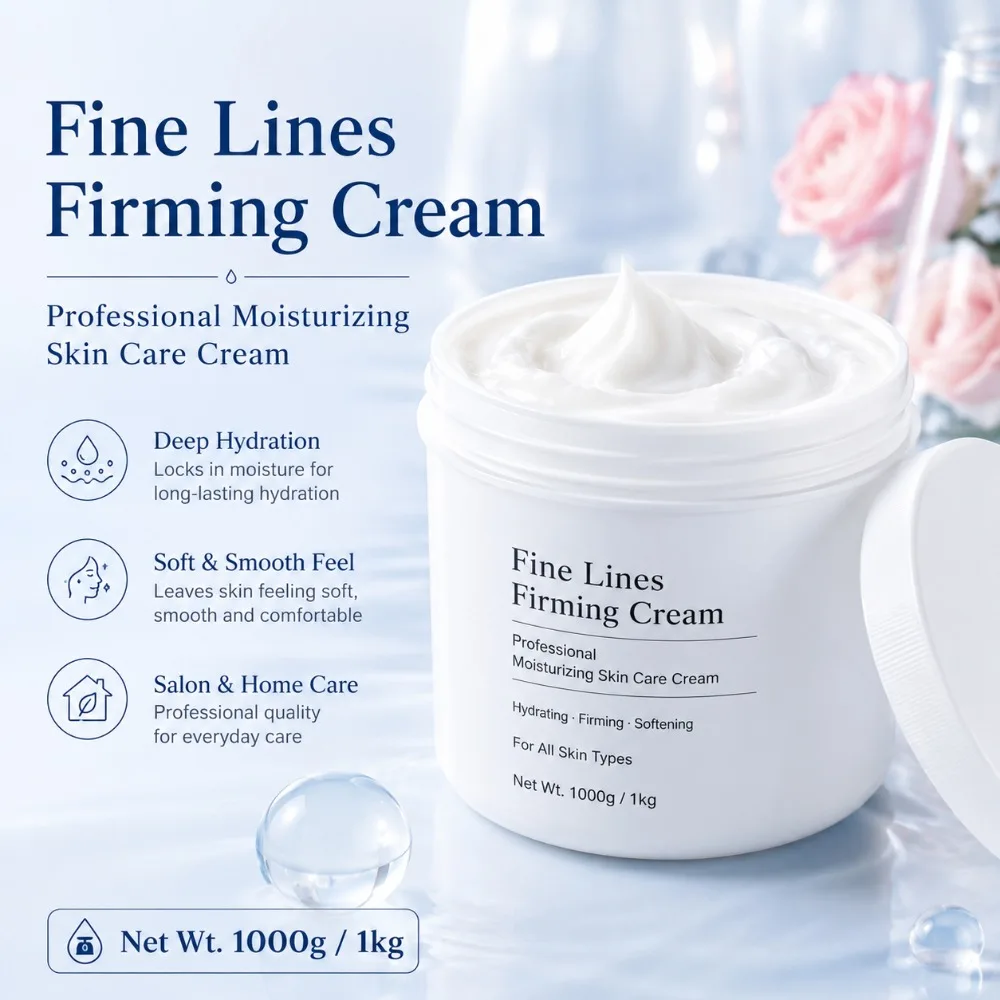 1000g Firming Facial Cream Large Capacity Moisturizer for Fine Line Care Hydrating Smoothing Salon Skin Care Salon Size