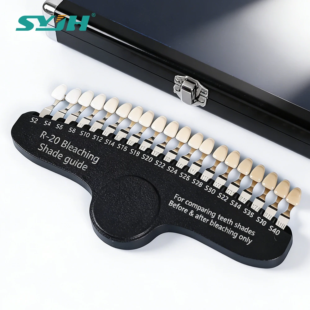 

SYJH R-20 Bleaching Shade Guide Dentistry 20 Colors 3D Teeth Whitening Comparing Toothguide Dentistry Colorimetric Plate