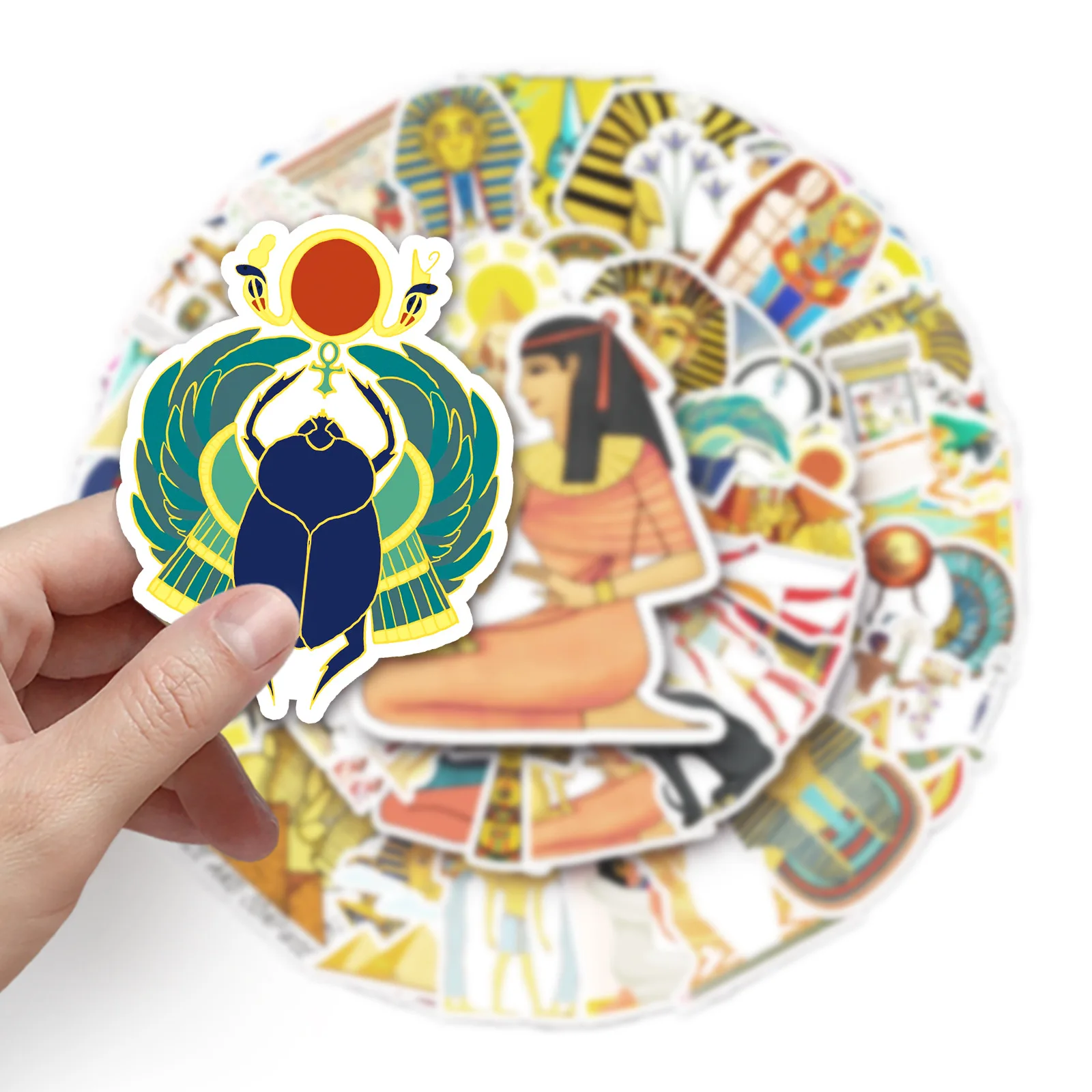 10/30/50PCS New Cartoon Ancient Egypt Sticker Pack Skateboard Guitar Decoration DIY iPad Waterproof Toy Graffiti Decal Wholesale