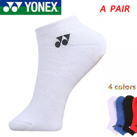 1/3/4 Pair YONEX Sports Socks Breathable Cotton Mesh Casual Athletic Women Man Summer Thin Cut Short Badminton Socks Size 38-44