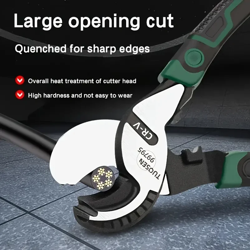 1pc 6/8/10 Inch High Carbon Steel Cable Cutter Pliers Electrician Manual Wire Stripper For Household Appliance Repair Hand Tools