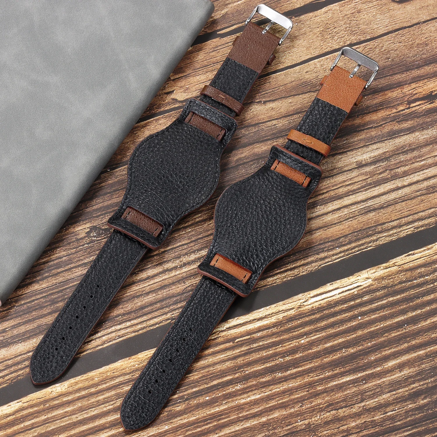 18mm 20mm 22mm Retro Genuine Leather Watch Band for Seiko for Omega Cowhide High Quality Handmade Strap Replacement Wristband