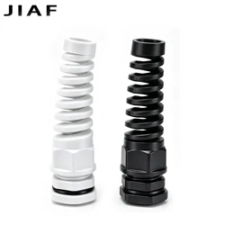 5PCS Waterproof Anti-bending Cable Gland M12 Plastic Joint M16 Nylon PA66 Torsion-proof Glands M20 M25 Seal Joint M18 Connector