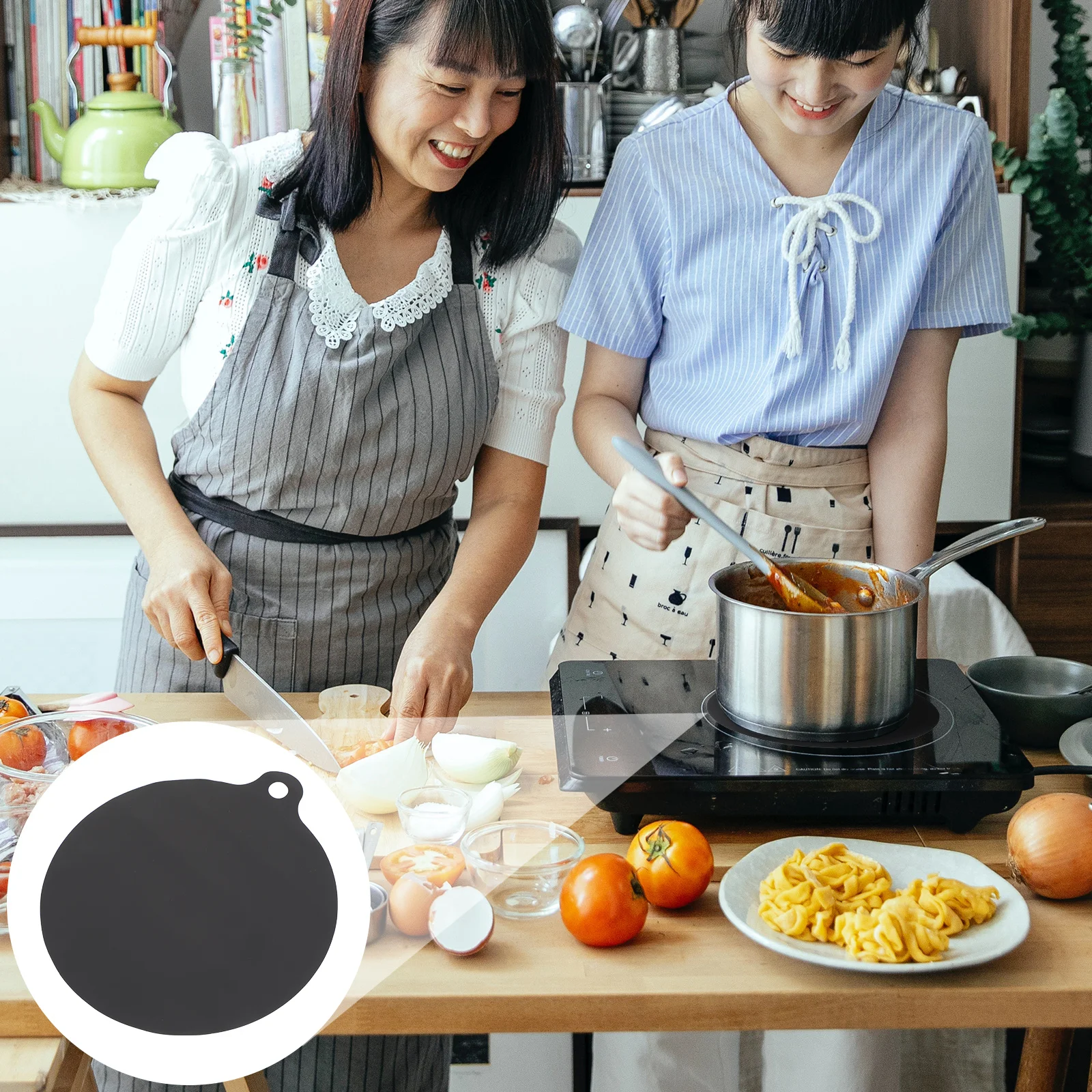 

1Pcs Induction Cooker Mat Oil Proof Pad Heat Resistant Kitchen Accessory Smooth Surface Gift Induction Cooker Mat