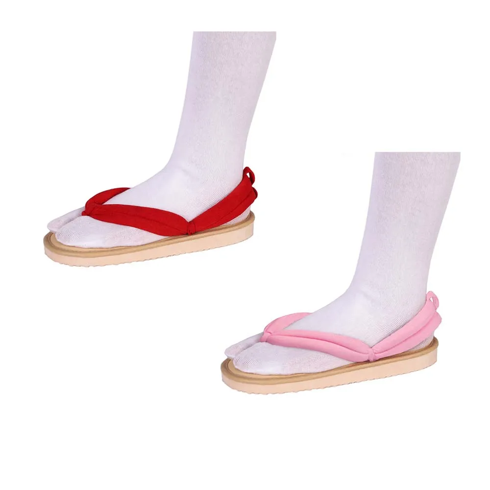 EUR Size Japanese Anime Cosplay Shoes Clogs Sandals Flip Flops with Shoes Kamado Nezuko Clogs Kimono Flip-flops Geta Slippers Sh image 3