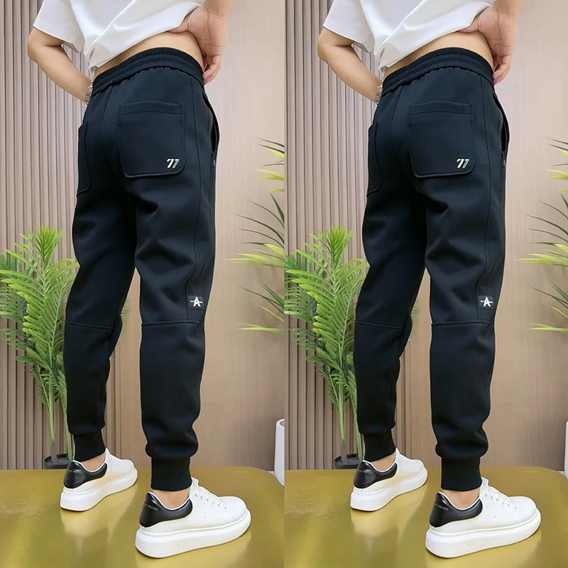 

Spring Summer New Arrival Men's Casual Pants Loose Fit Elastic Waist Cargo orts Simple Sle Spor Trendy Long Trousers