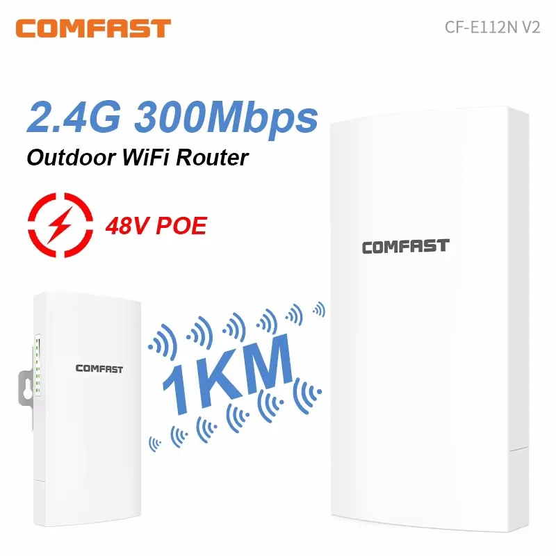 COMFAST 300 Мбит/с 5,8 ГГц Открытый беспроводной AP-мост 3 км WIFI CPE Точка доступа 11 дБи WI-FI Антенна Наностационный маршрутизатор 2 шт.