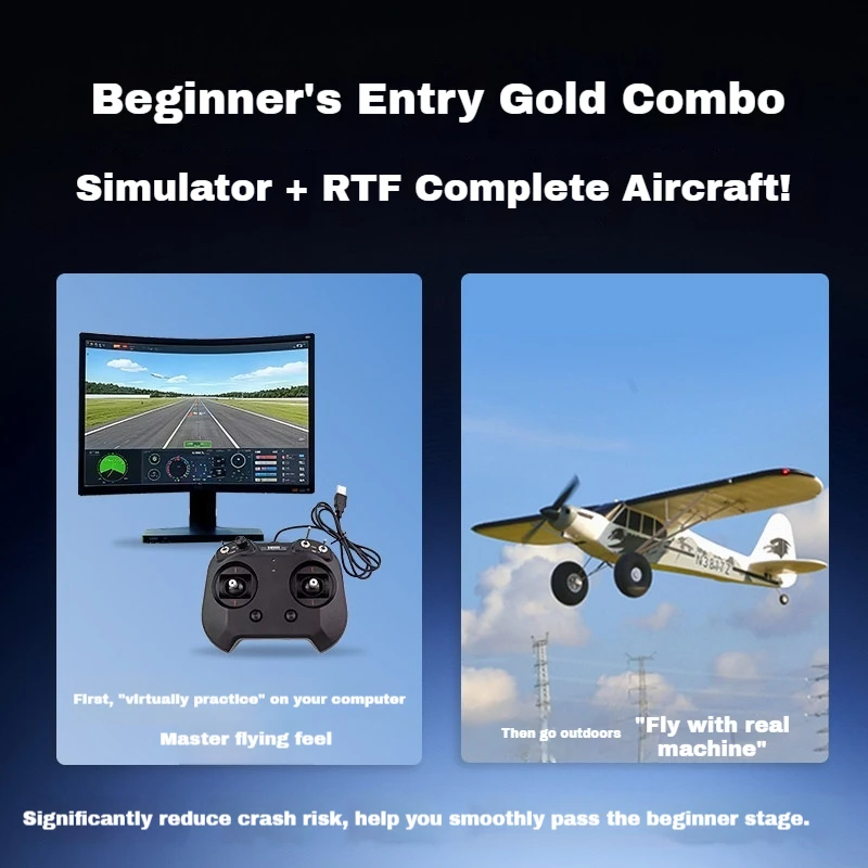 FMS RC Plane Guardian 1220 mm Entraîneur résistant aux chocs, Avion électrique RC à voilure fixe - Cadeau parfait pour les débutants et les enfants