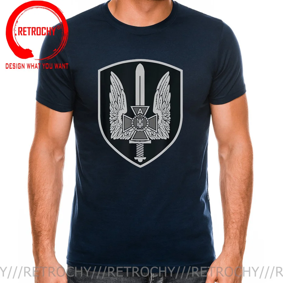 Ukraine Alpha Group Special Forces Spetsnaz Premium T-Shirt. High-quality Cotton Short Sleeve O-Neck Mens T Shirt New XS-3XL Tee