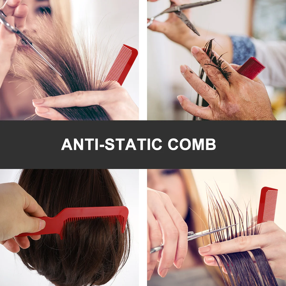 

3Pcs Anti-Static Hair Comb Small Portable Hairdressing Tool Round Teeth Salon Styling Pettin Household Hairdresser Accessories