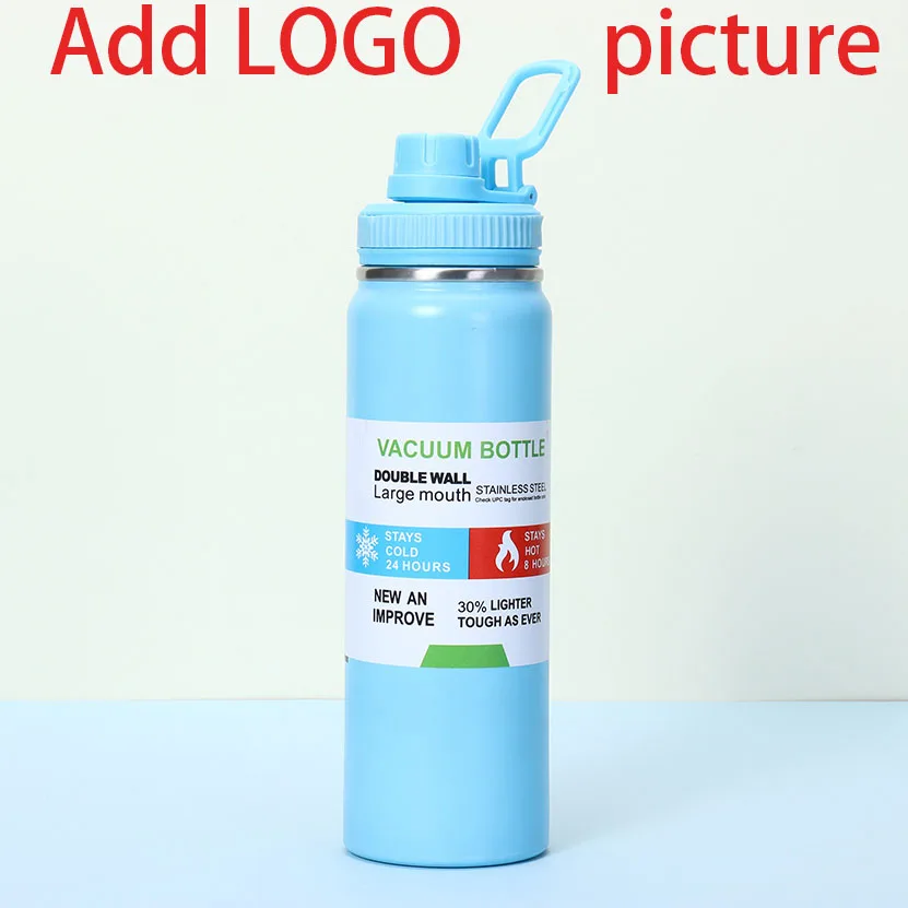 

custom logo Name Picture Water portable vacuum sports kettle outdoor hiking kettle space kettle bottle cup