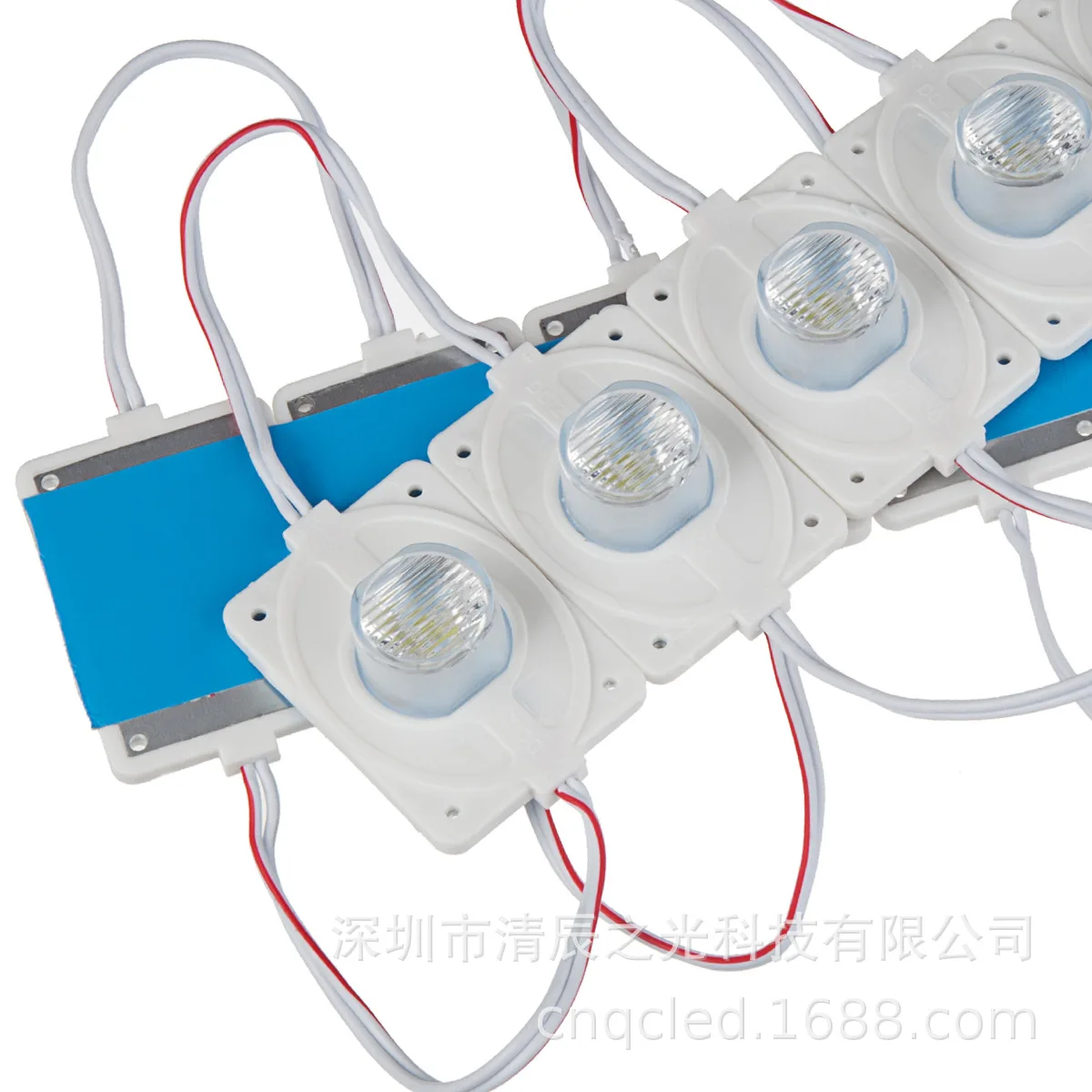 100pcs DC12V 3w high power Waterproof LED Module with injection len  (1LED, white, 3W) for Double-sided Lightbox high brightness