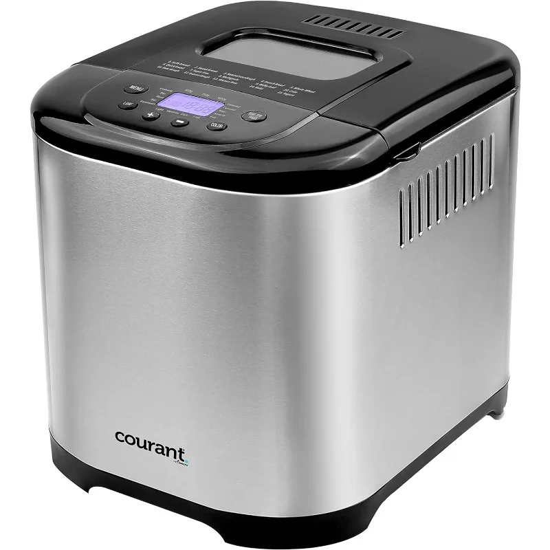 

Courant Bread Maker Machine 3 Loaf sizes, Gluten-free, sugar-free, Natural Sourdough, Total 15 Pre-Programmable Cycles