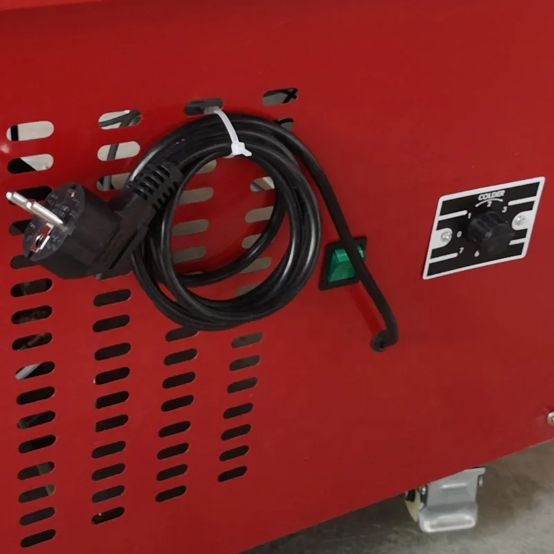 Vitrina abierta portátil para supermercado, carne de gran capacidad sumergida en enfriador de aire de hielo