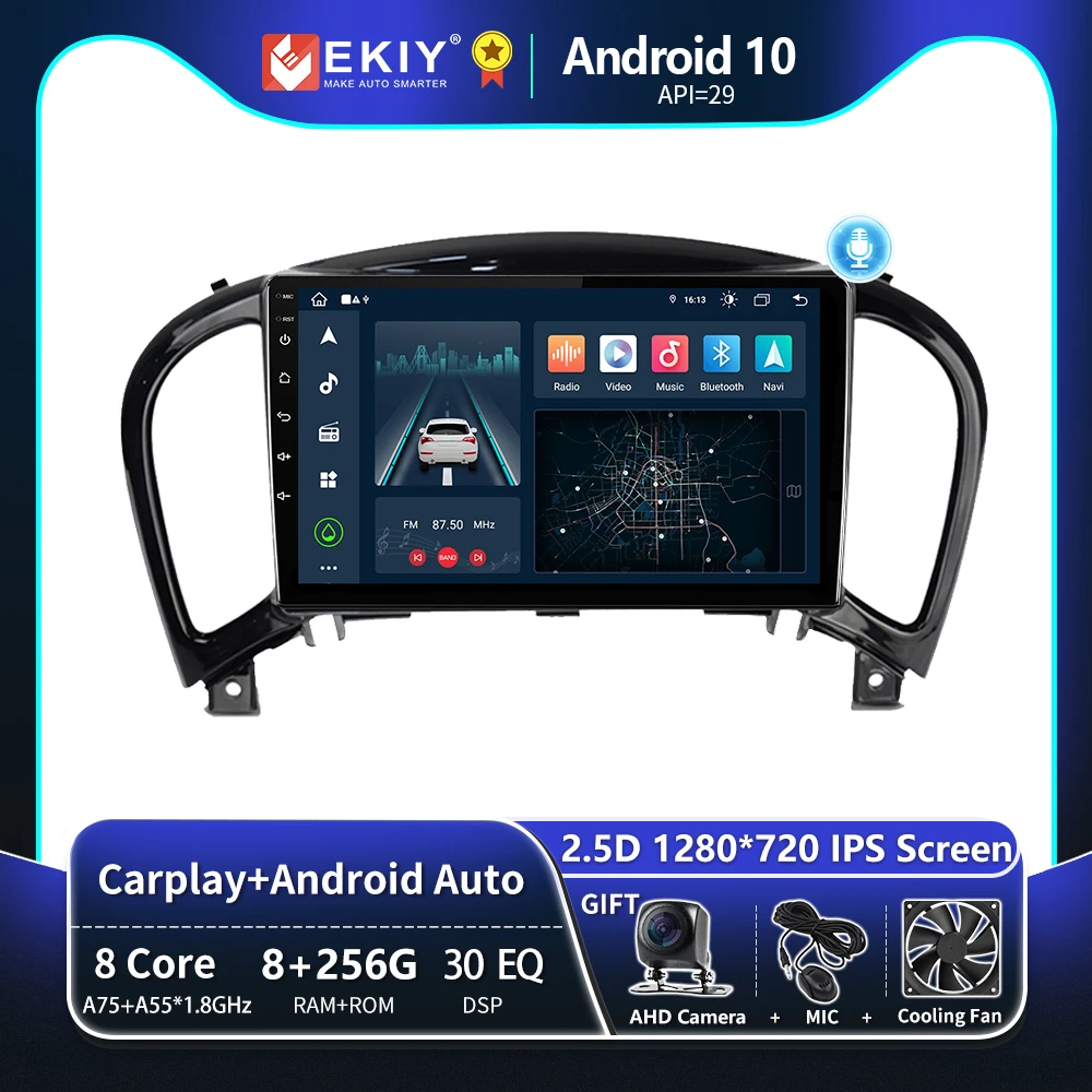 

EKIY T8 For Nissan Juke YF15 2010 2011 2012 - 2014 Car Radio Android Multimedia System Recorder Navigation GPS Stereo 2 Din DVD