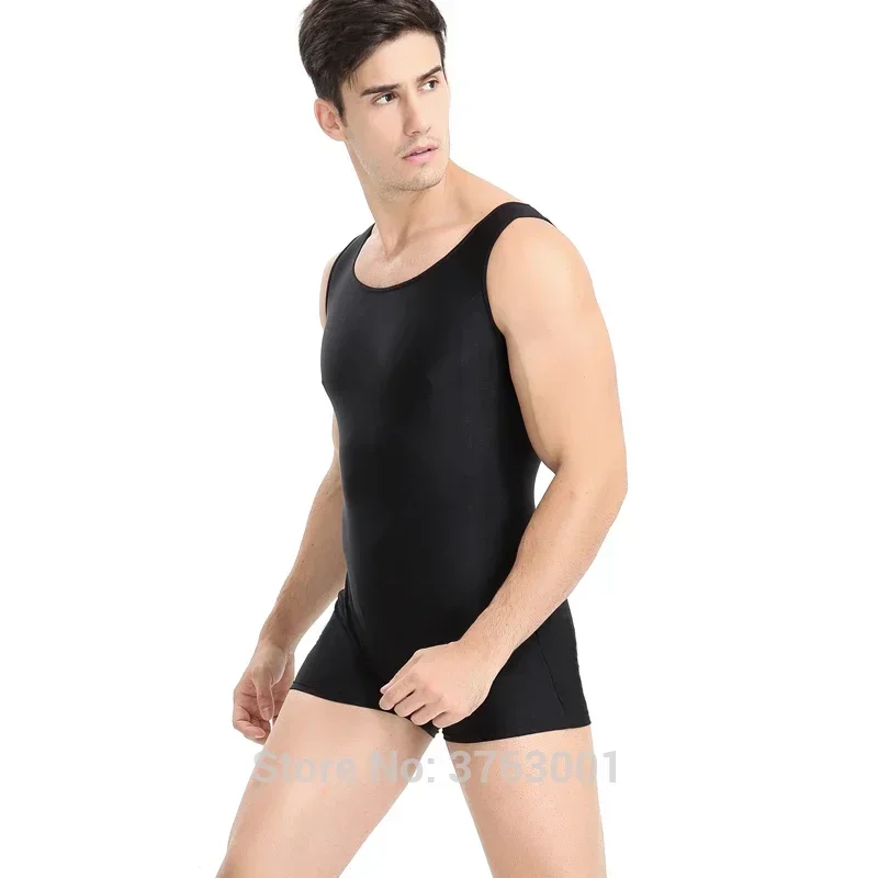 

Man's Bumps Fitness Jumpsuit Weightlifting Clothes Nylon Biketard Dance Leotard Dancewear Gymnastics suit Large size Vest