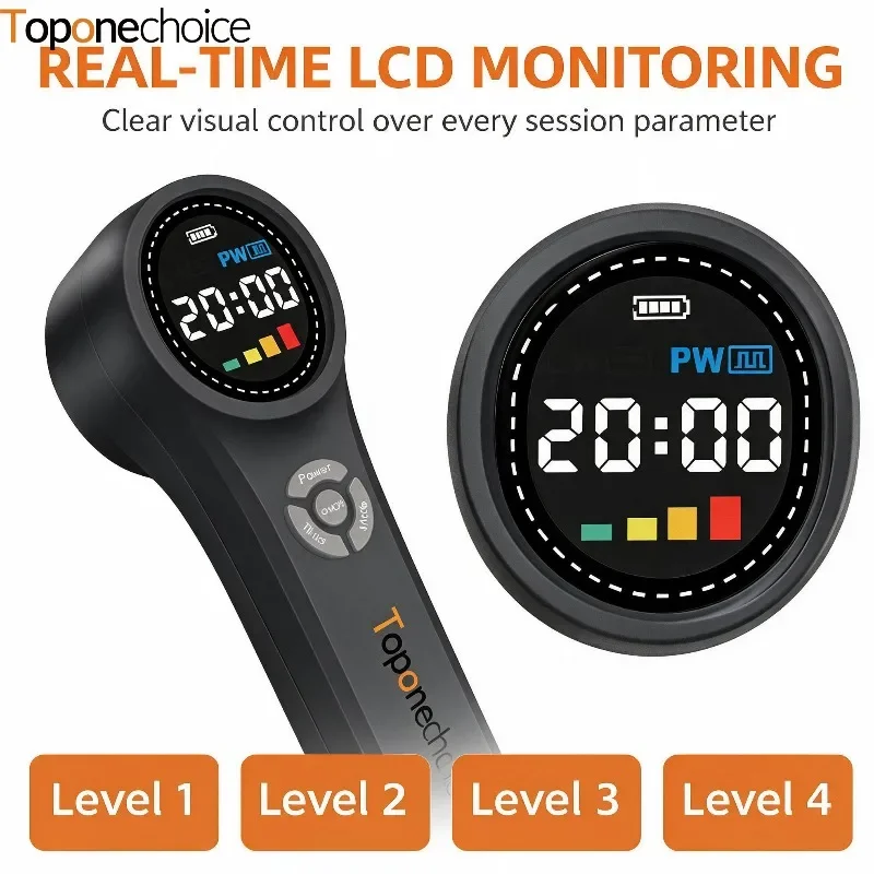 Toponechoice 1760mW LLLT Infrared Cold Laser PBM Therapy Device 660nm 808nm 980nm Handheld for Pain Relief Arthritis Sciatica
