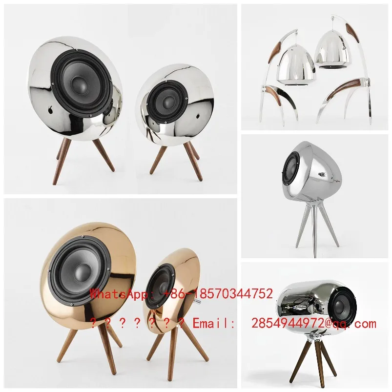 

Modern Simple Transparent Acrylic Metal Creative Audio Subwoofer Bluetooth Speaker Retro Ornament Desktop Living Room