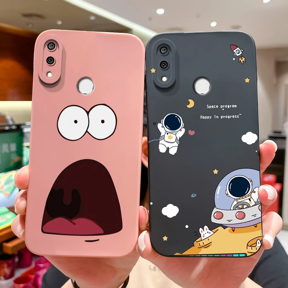 Case For Huawei Y9S Y9 Prime Y9A Cute Pilot Soft Liquid Silicone Camera Lens Protection Back Cover For Huawei Y9 Prime 2019 Capa