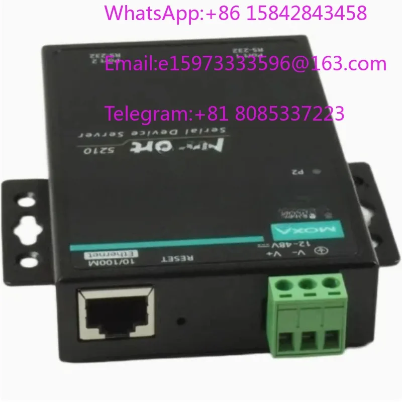 1PCS New Original Genuine MOXA NPort 5210 RS232 2-Port Serial Server Networking Server