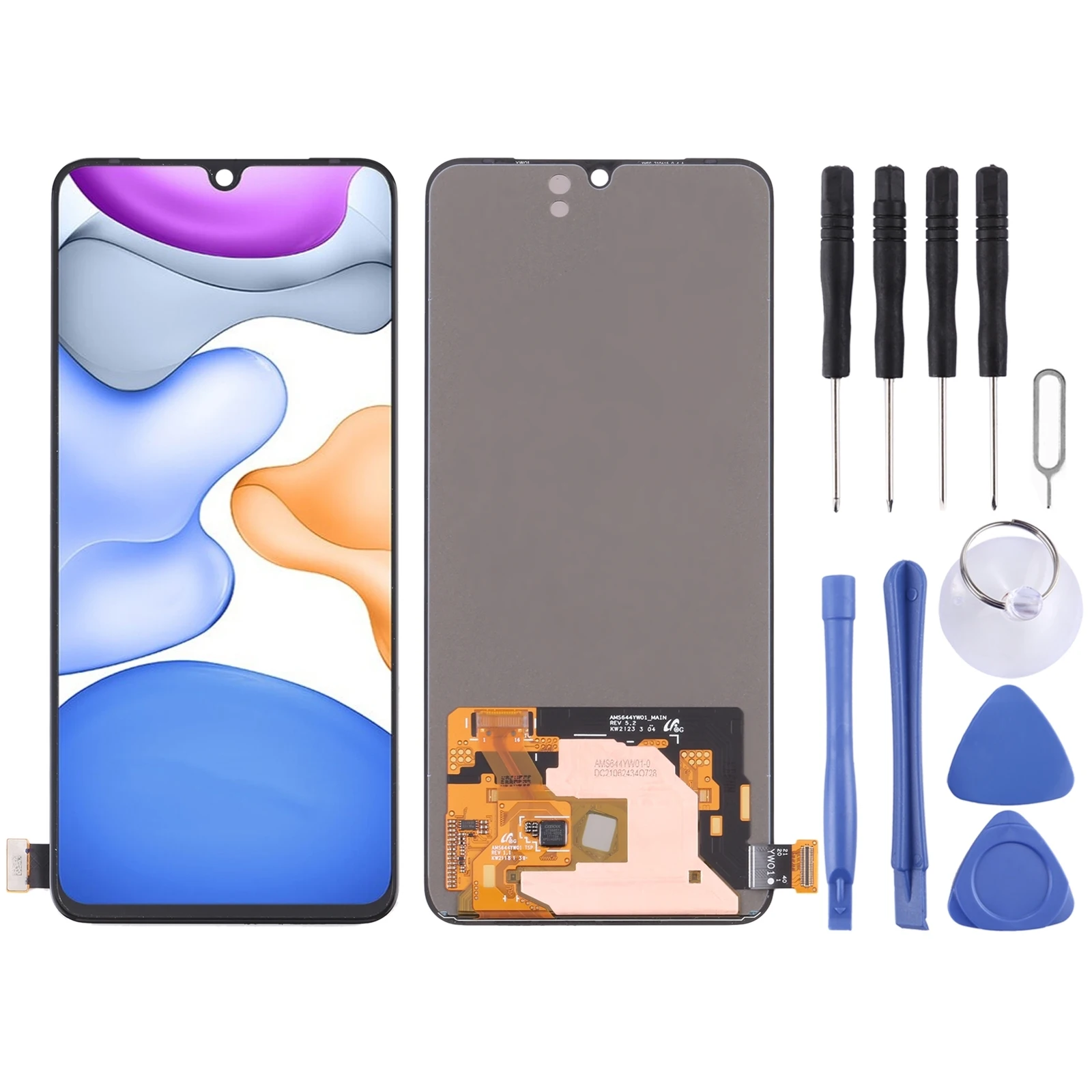 

AMOLED Material LCD Screen and Digitizer Full Assembly for vivo S9e/Y71t/S15e V2102A V2190A V2048A