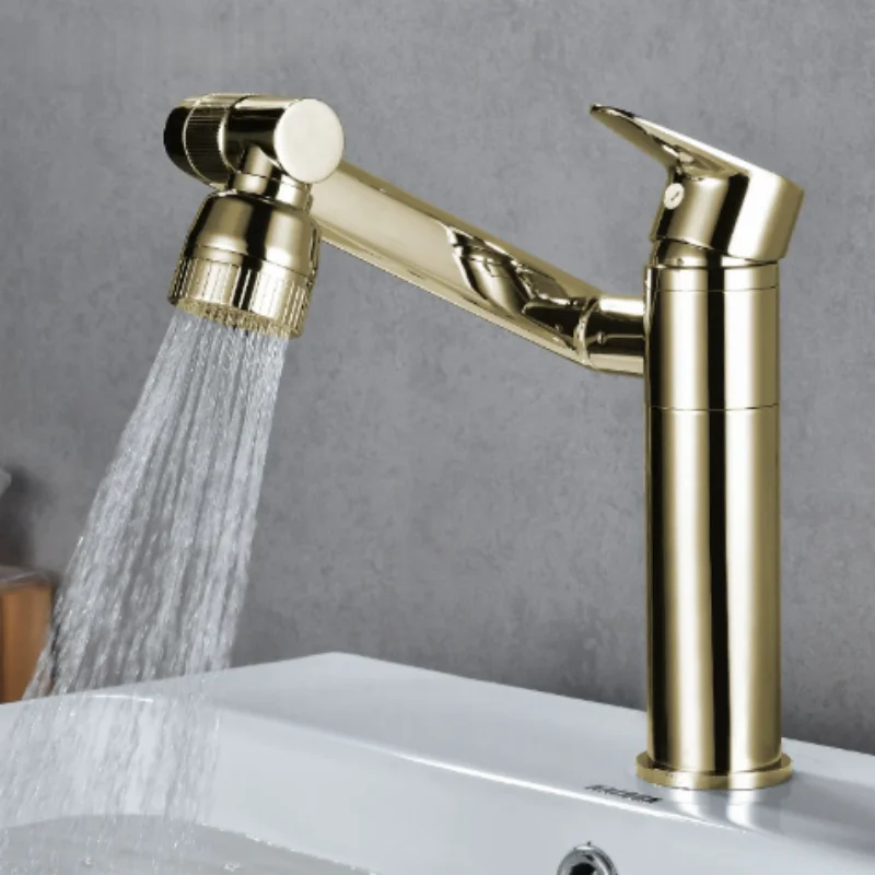 

Антикварный смеситель для ванной комнаты с насадкой для душа, многофункциональный вращающийся на 360° медный смеситель для раковины, черный смеситель для раковины с горячей и холодной водой