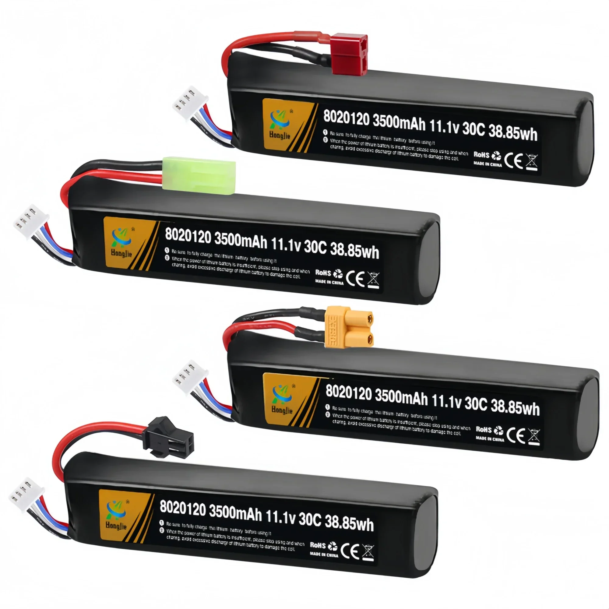 Bateria lipo 8020120 para pistola de água airsoft 11.1v 3500mah com plugue sm t xt30 tamiya para bala macia gunt furadeira elétrica portátil