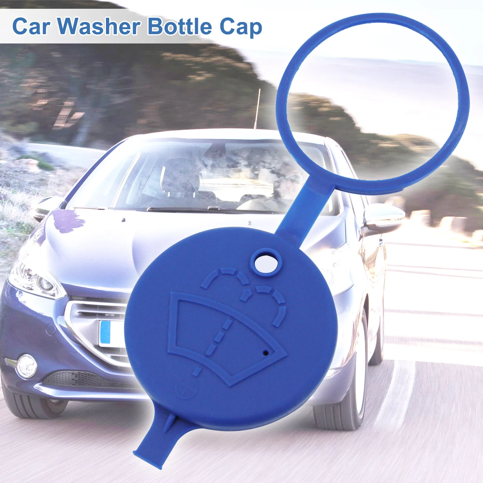 Windshield Wiper Washer Fluid Reservoir Cover Water Tank Bottle Lid Cap For Peugeot 106 206 207 406 5008 For Citroen C2 C3 C5