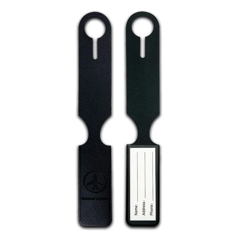 항공 여행용 긴 PU 수하물 태그 - 간편한 수하물 식별