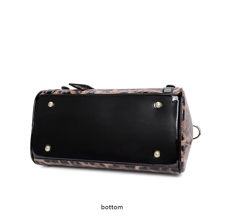 Echte Leder-Damentasche mit Leopardenmuster 2026 Neuer Stil, Strukturierte Rindsleder-Handtasche, Große Kapazität Schulter- & Umhängetasche – Detail 13