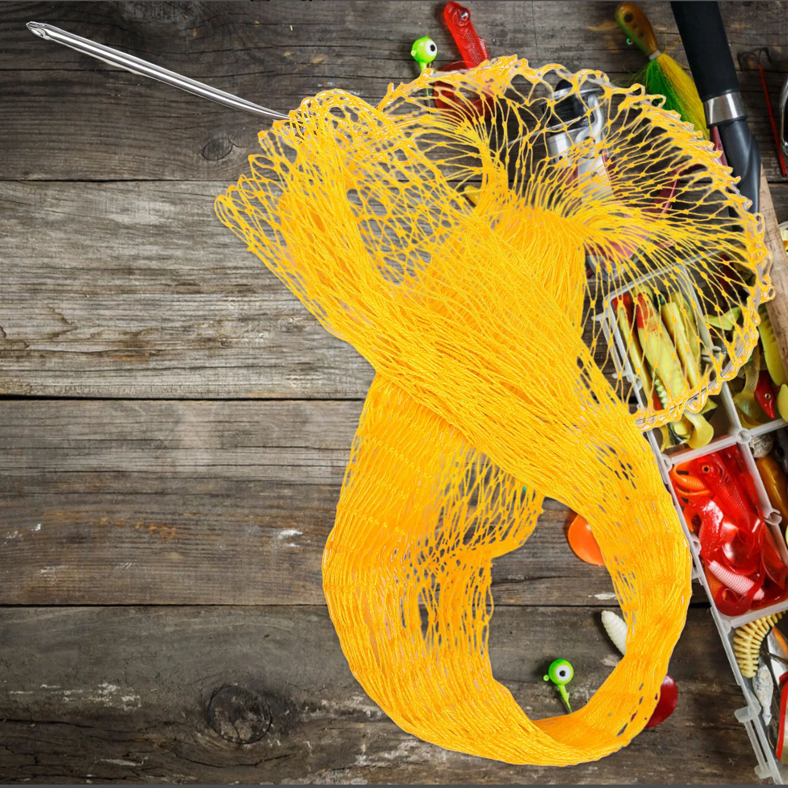 شبكة صيد السمك مكونة من 18 حبلاً، خط سميك كبير، حقيبة شبكية للعين، تصميم برباط، متين ومريح، قارب صيد الروبيان