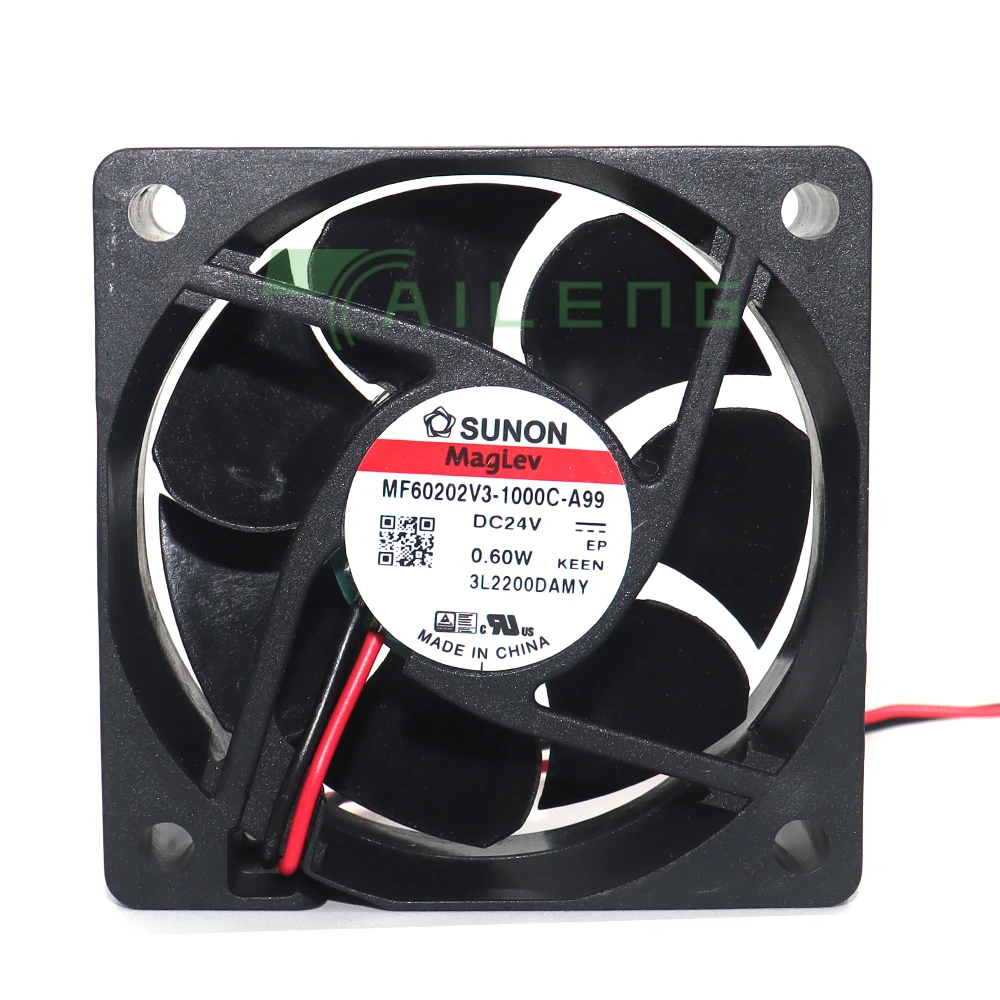 

Quiet 60mm 3D Printer Fan MF60202V3-1000C-A99 New For Sunon 6020 24V 6cm Fan Ultra-Quiet Cooling Fan 60X60X20mm