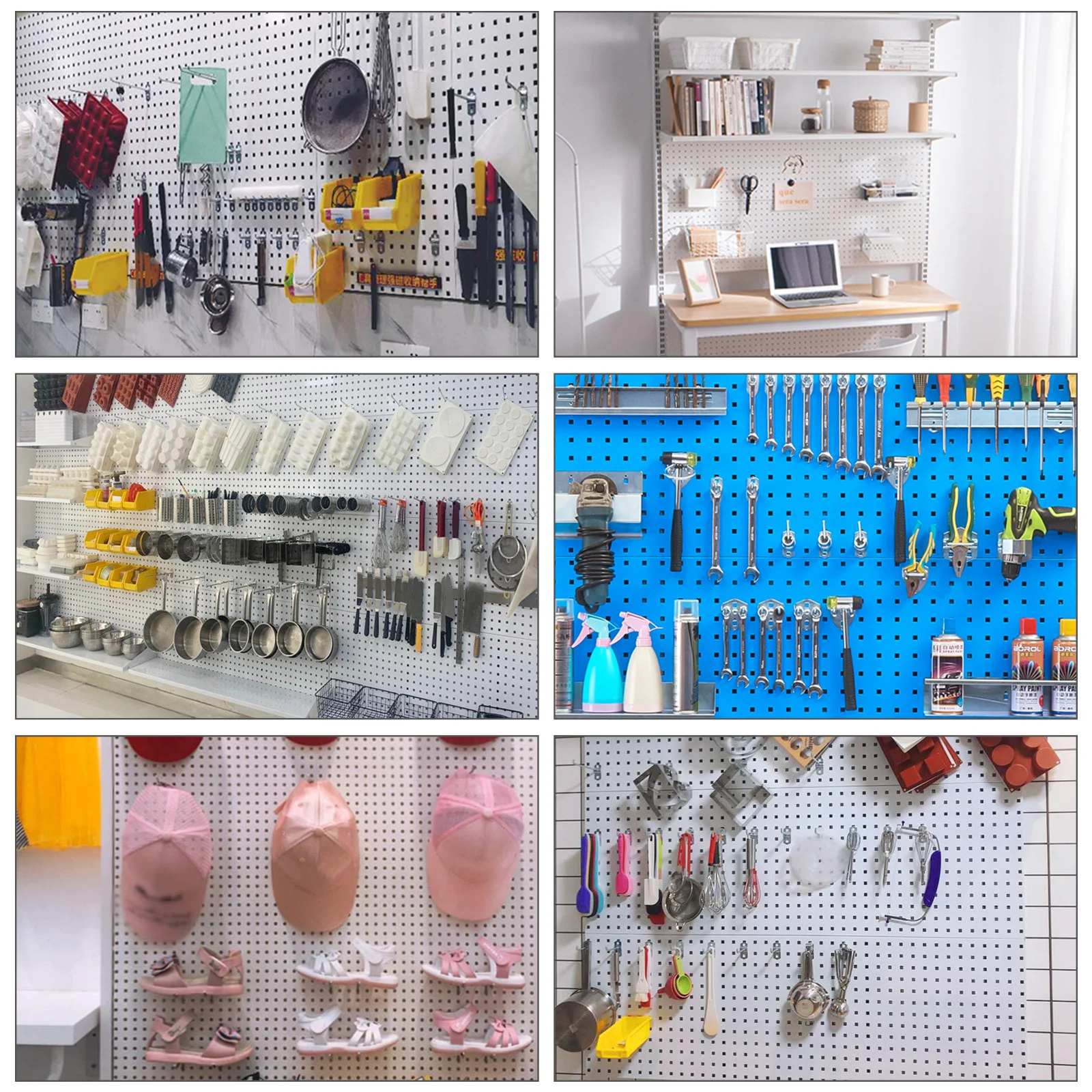 

50 Pcs Peg Board Hook Pegboard Hooks Shelving Hanger Tools Organizing Metal Utility for Garage Iron Nail