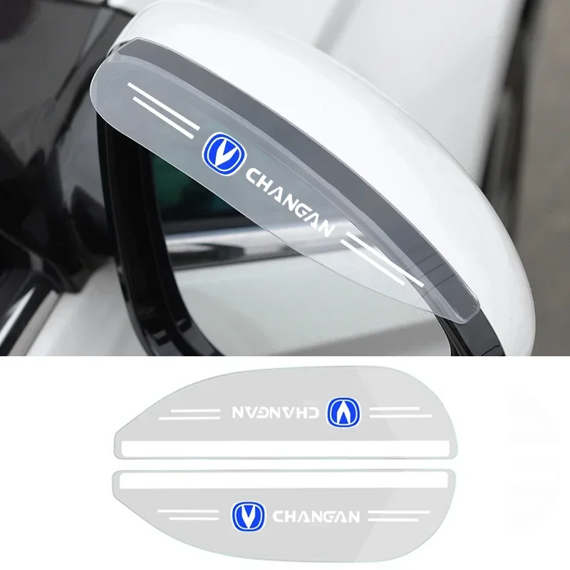 2pcs Car Rearview Mirror Eyebrow Rain Cover Sticker for Changan V3 V5 CX70  V7 CS85 CS95 CS35 Alsvin CS15 CS75 CX20 CX30 CS55