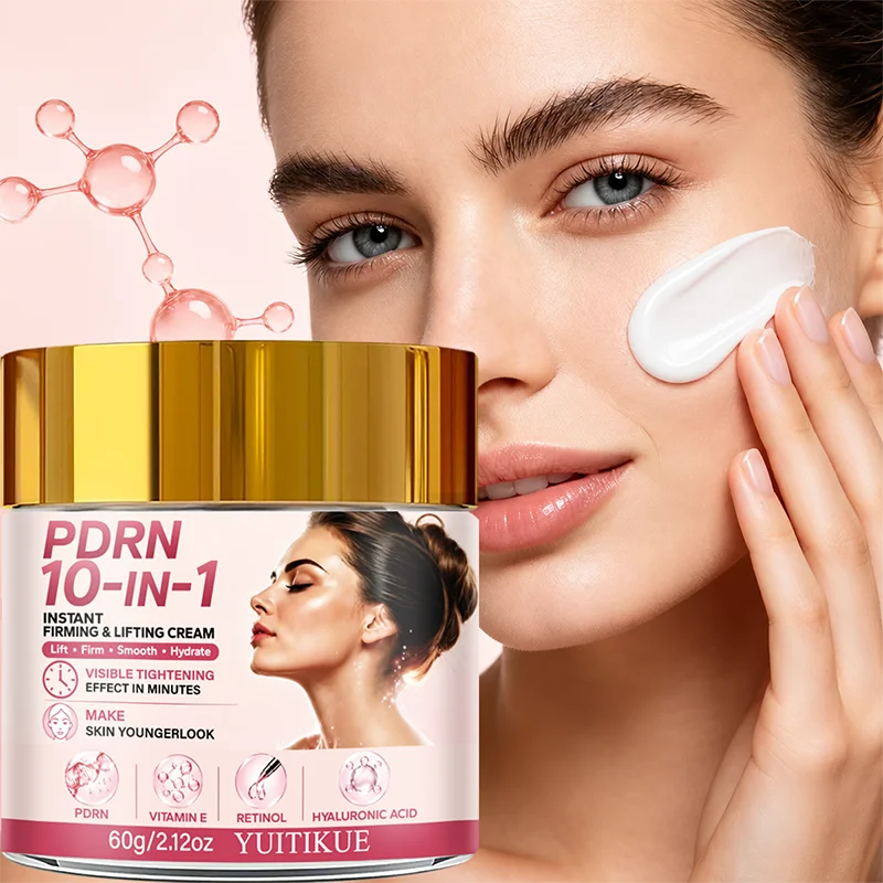 10-IN-1 Facial Lifting Cream Visible Skin Tightening Cream Vitamin E Deep Hydration Anti-Wrinkle Youth Skin Care Cream