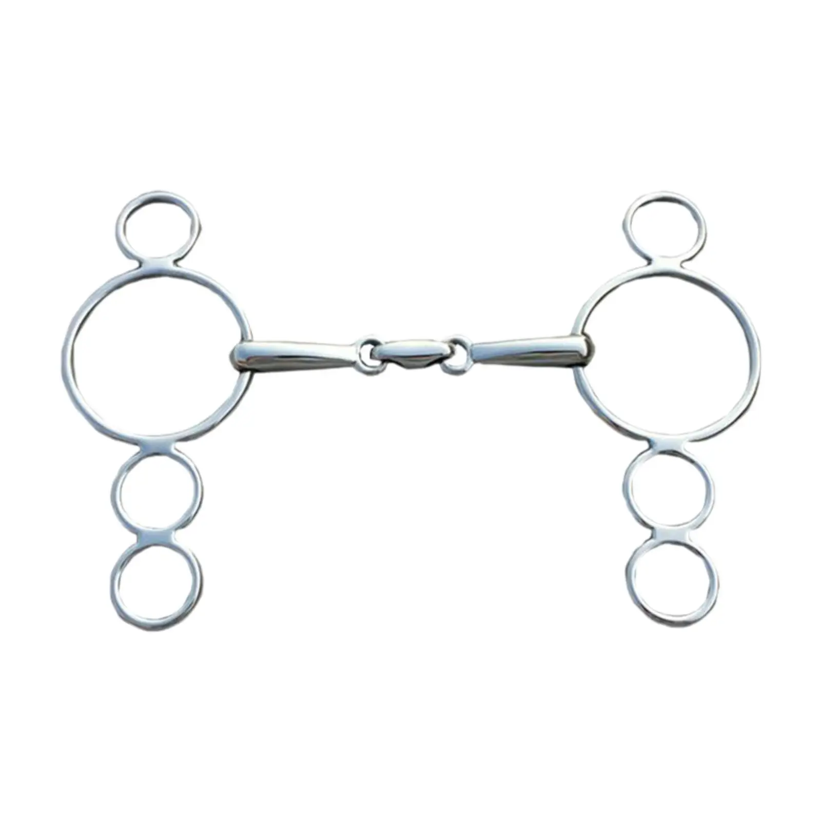 Horse Mouth Continental Bit Full Cheek Snaffle Bit Easy to Control Loose Ring Lightweight Horse Equipment for Horse Training