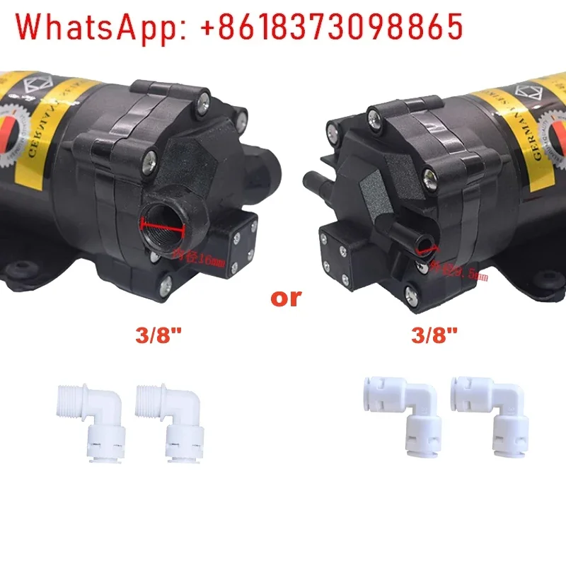 600 gpd Diaphragm pump 24v high pressure vacuum water filter parts reverse osmosis system Water Filter RO Water Booster Pump