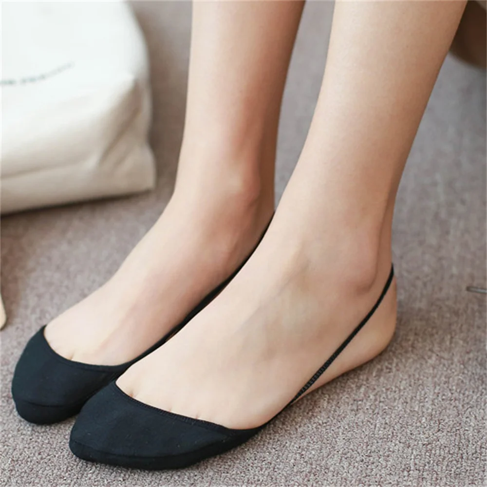 5/10 Pairs Half Sole Summer Thin Socks Not Drop Suspenders Women's Fashion Cotton Short Socks Invisible Shallow Mouth Boat Socks