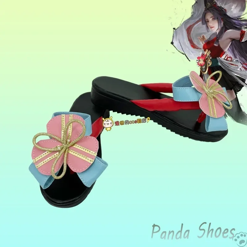 Naraka Bladepoint Kurumi Cosplay Shoes Anime Game Cos Clogs Boots Anime Game Cosplay Costume Prop Shoes for Con Halloween Party