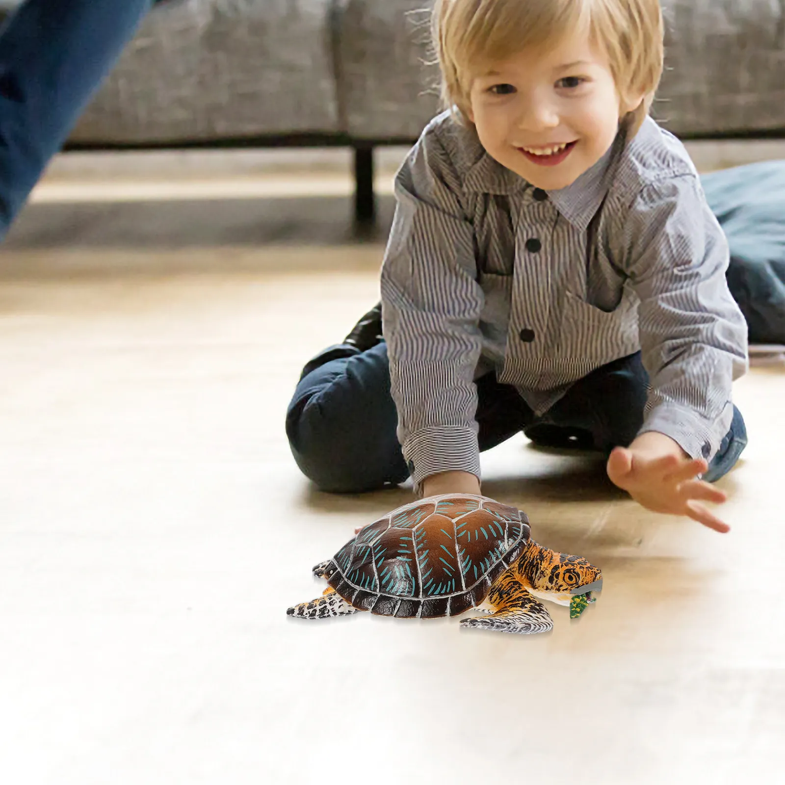 子供のおもちゃ子供用シミュレーション海洋動物モデルリアルなカメモデルフィギュアフィギュア