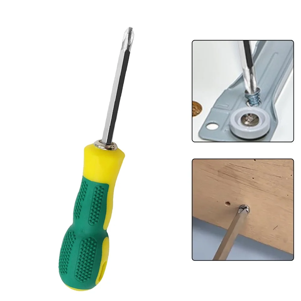 Dual Head PH2 SL6 Screwdriver With Interchangeable Bits Anti-Slip Handle For Home  Repair And DIY Project Hand Tool