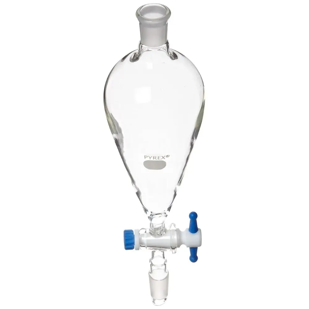 

Glass Squibb Separatory Funnel with PTFE Product Standard Stopcock, Standard Taper Stopper Joint, 125mL Capacity