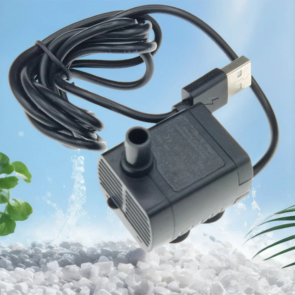 

Водяной насос на солнечной батарее, Бесщеточный мини-насос для воды, перезаряжаемый, 5 В, бесщеточный, бесшумный, микро USB