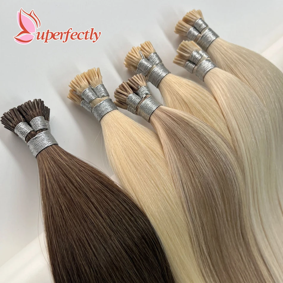 

I Tip Human Hair Extensions 100% Remy Human Hair Invisible Hot Fusion K Tip Human Hair Extensions for Salon Supply
